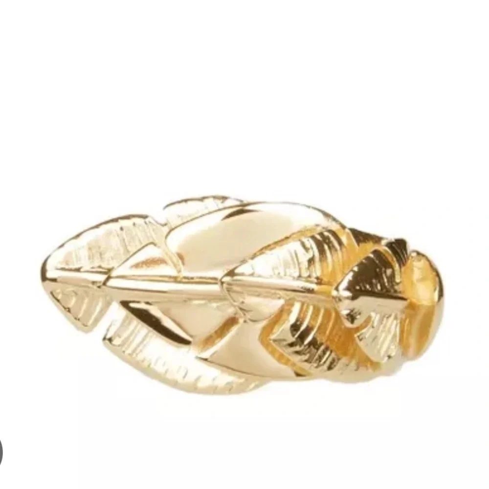 Aurélie Bidermann Gold Leaf Talitha ring Gold-plated brass- size 48mm